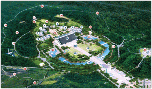 （写真２）　独立記念館施設配置図。
